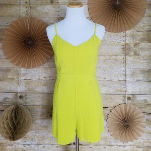 NWT - NEON GREEN  TIE WAIST ROMPER
